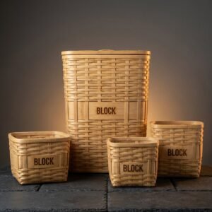 Bamboo Hamper & Storage Set, 4-Piece