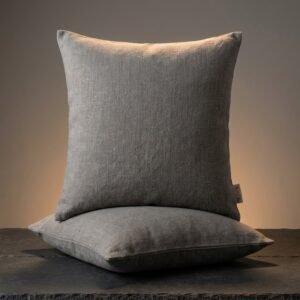 Linen Throw Pillow Covers, 2-Pack