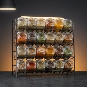 Spice Rack Set, 24-Jar